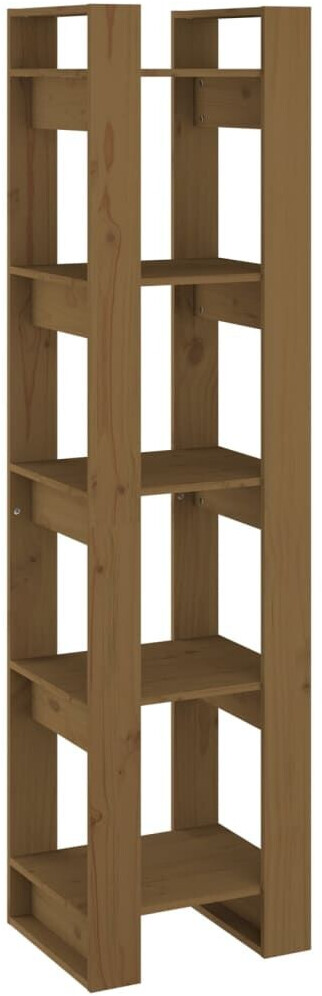 vidaXL Bücherregal/Raumteiler Honigbraun 41x35x160cm Massivholz Kiefer