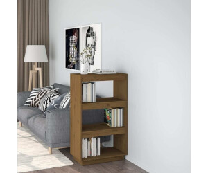 vidaXL Bücherregal/Raumteiler Honigbraun 60x35x103cm Massivholz Kiefer