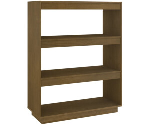 vidaXL Bücherregal/Raumteiler Honigbraun 80x35x103 cm Massivholz Kiefer