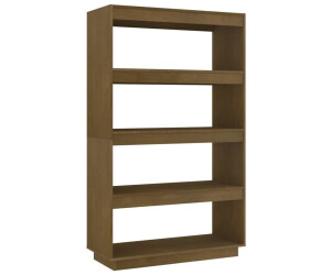 vidaXL Bücherregal/Raumteiler Honigbraun 80x35x135cm Massivholz Kiefer