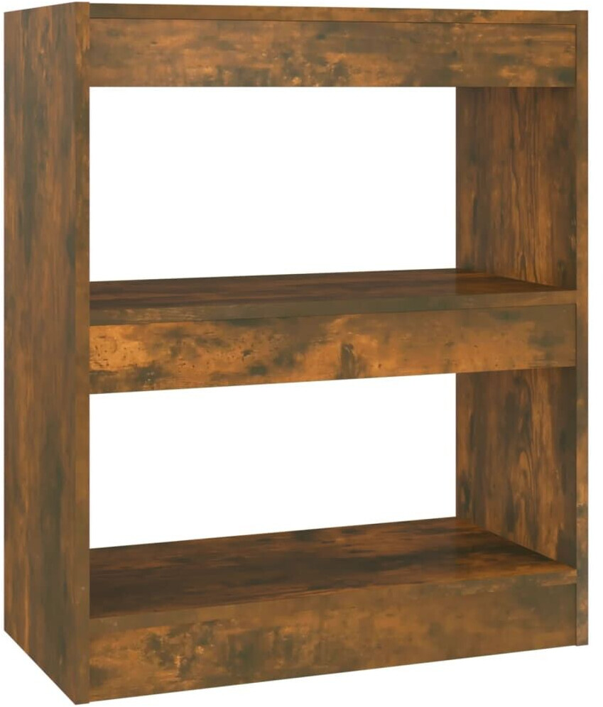 vidaXL Bücherregal/Raumteiler Räuchereiche 60x30x72 cm