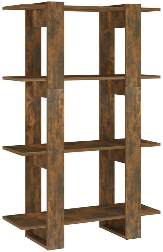 vidaXL Bücherregal/Raumteiler Räuchereiche 80x30x123,5 cm