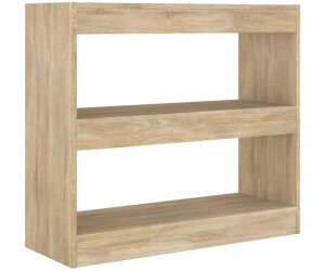vidaXL Bücherregal/Raumteiler Sonoma-Eiche 80x30x72 cm