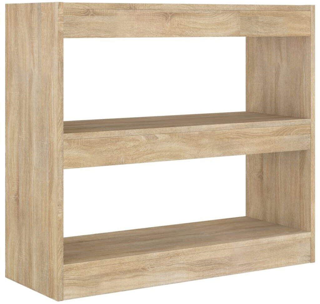 vidaXL Bücherregal/Raumteiler Sonoma-Eiche 80x30x72 cm