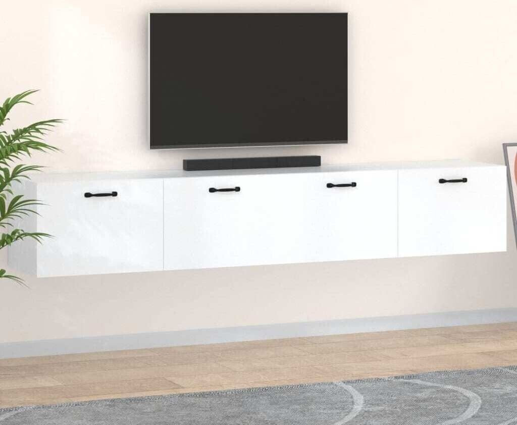 vidaXL Wandschränke 2 Stk. Weiß 100x36,5x35 cm Holzwerkstoff