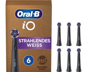 Oral-B iO Strahlendes Weiss € (6 Stk.) ab schwarz | Preisvergleich bei 34,81 Aufsteckbürsten