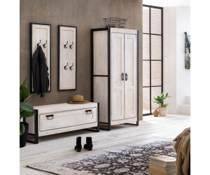 SIT Wand-Garderobe aus Mango-Holz weiß cm 07363-10 € antikschwarz - - ab Altmetall bei 4 x110 35 Serie 143,99 x8 PANAMA WHITE | - Preisvergleich Doppel-Haken 