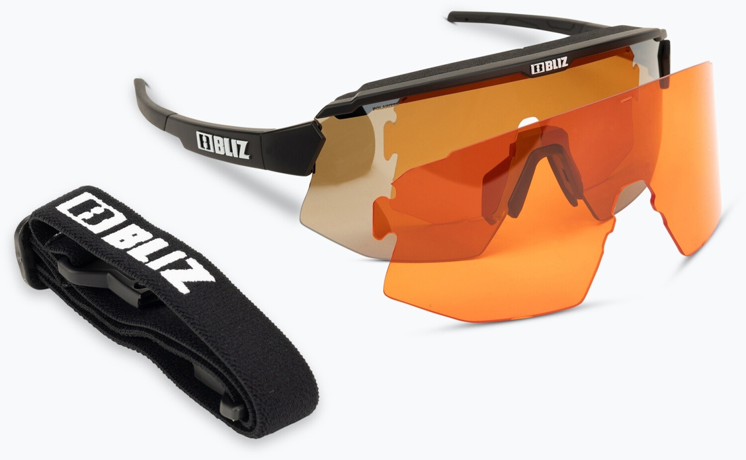 Bliz Eyewear Breeze Polarized black/polarized brown w silver mirror