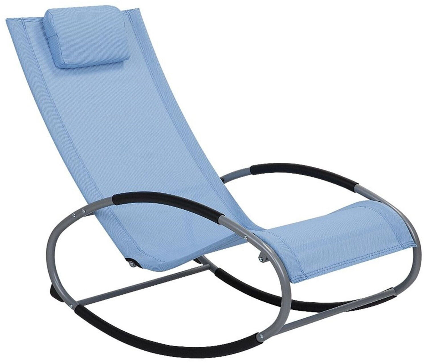 Beliani Campo Gartenstuhl blau