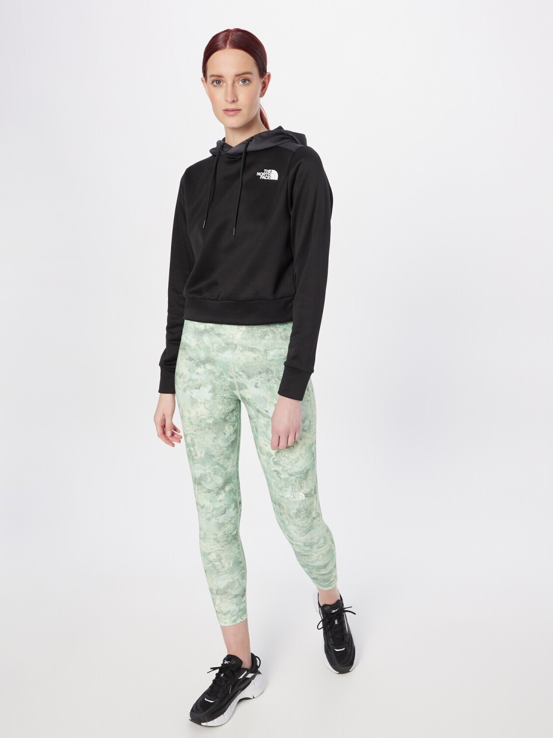 The North Face Women's Reaxion Fleece Pullover Hoodie (7ZAC) tnf Black