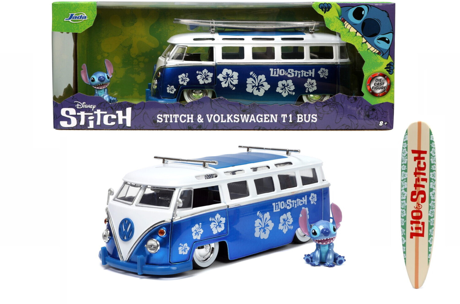 Jada Hollywood Rides Disney Stitch VW Van with Figure (253075000)