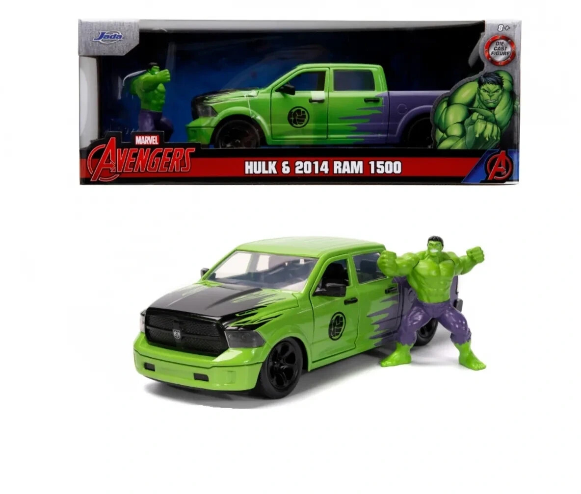 Jada Hollywood Rides Marvel Hulk 2014 Ram 1500 with Figure (253225029)