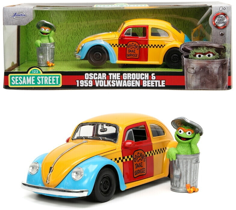 Jada Hollywood Rides Sesame Street 1959 VW Beetle with Figure (253255059)