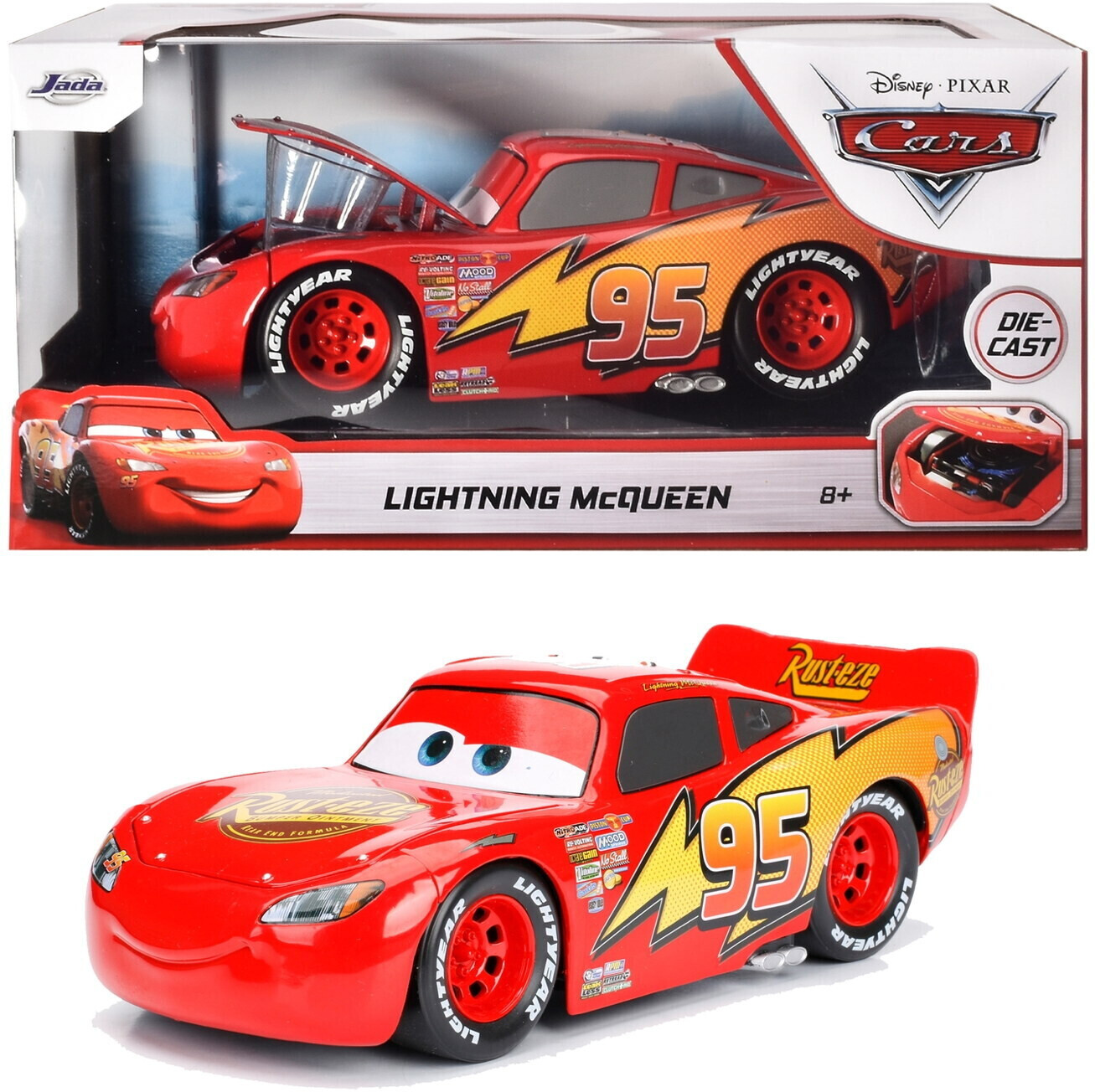Jada Hollywood Rides Disney Cars Lightning McQueen, (253084000