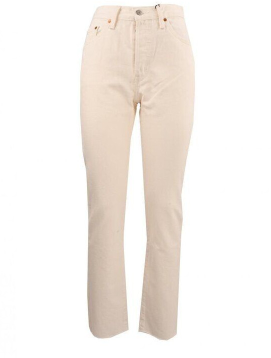 Levi's 501 Women's Original Jeans white worn in