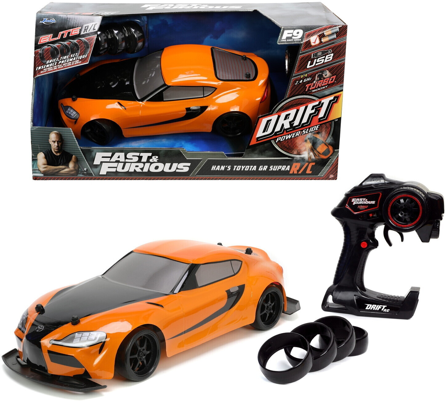 Jada Hollywood R. RC Fast & Furious Drift 2020 Toyota Supra 1:10 (253209007)