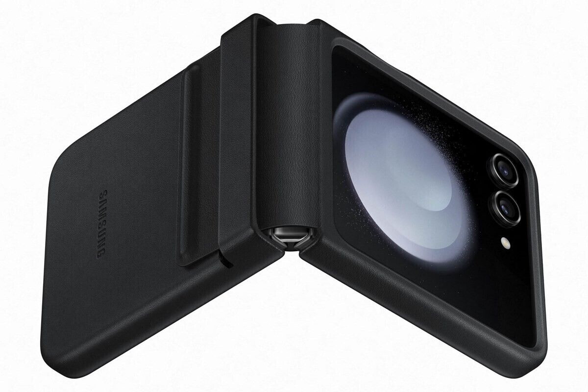 Samsung Flap Eco-Leather Case (Galaxy Z Flip5) Black