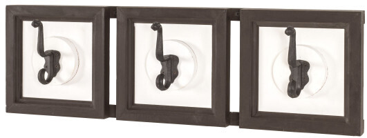 HAKU Coat rack white (WHD 58x18x9 cm)