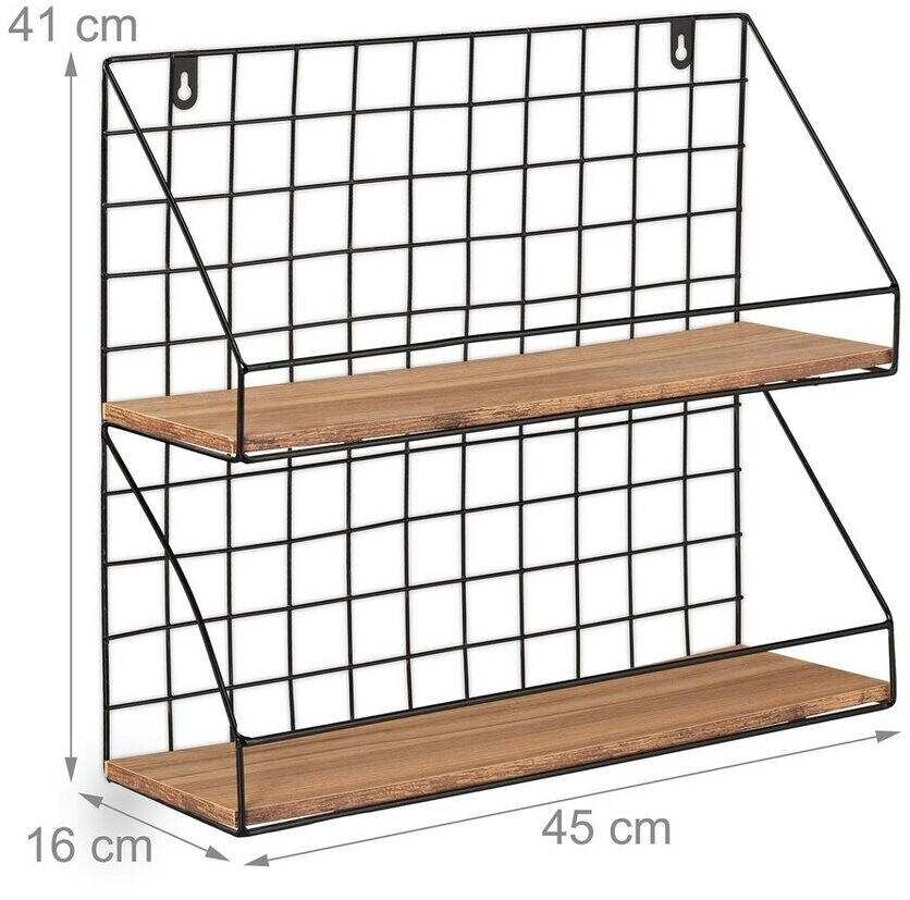 Relaxdays Wall shelf (45 x 16 x 41 cm)