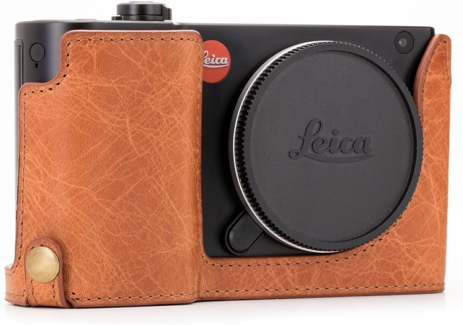 MegaGear Ever Ready Real Leather Camera-Halfcase + Carrying Case for Leica TL2/TL