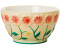 Rice Embossed Flower Ceramic Bowl Ø14.5cm Cream