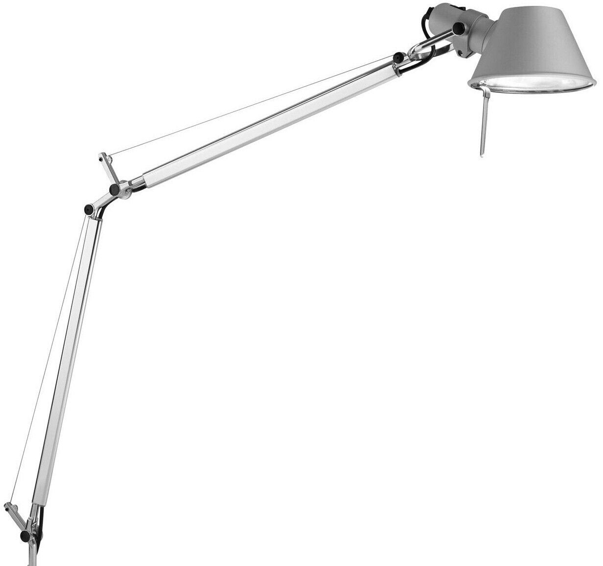 Artemide Tolomeo Tavolo Body silver