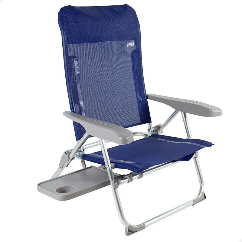 Aktive Slim Folding Chair Multi-position Aluminium dark blue (62294)