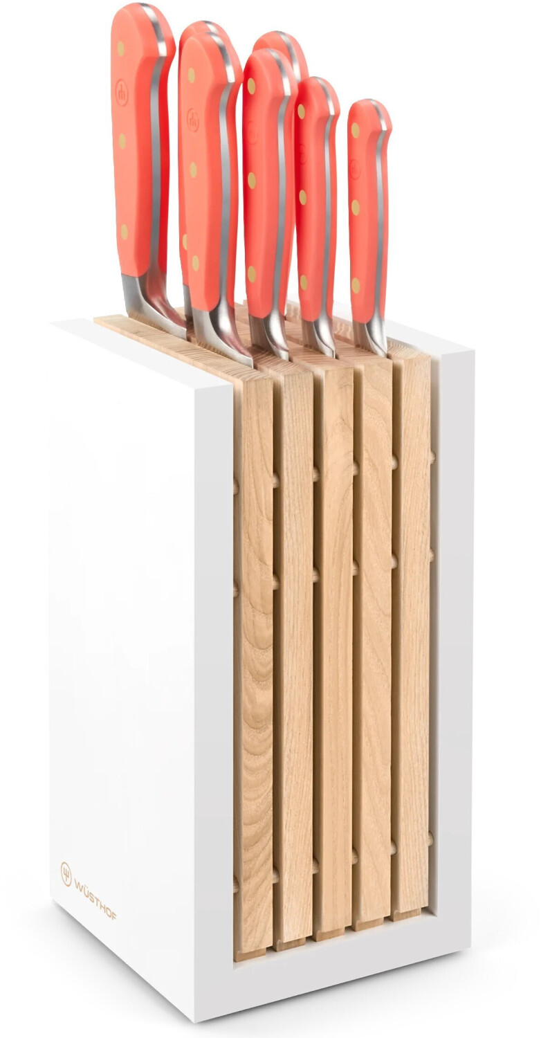 Wüsthof Knife block classic colour set 8 pieces coral peach