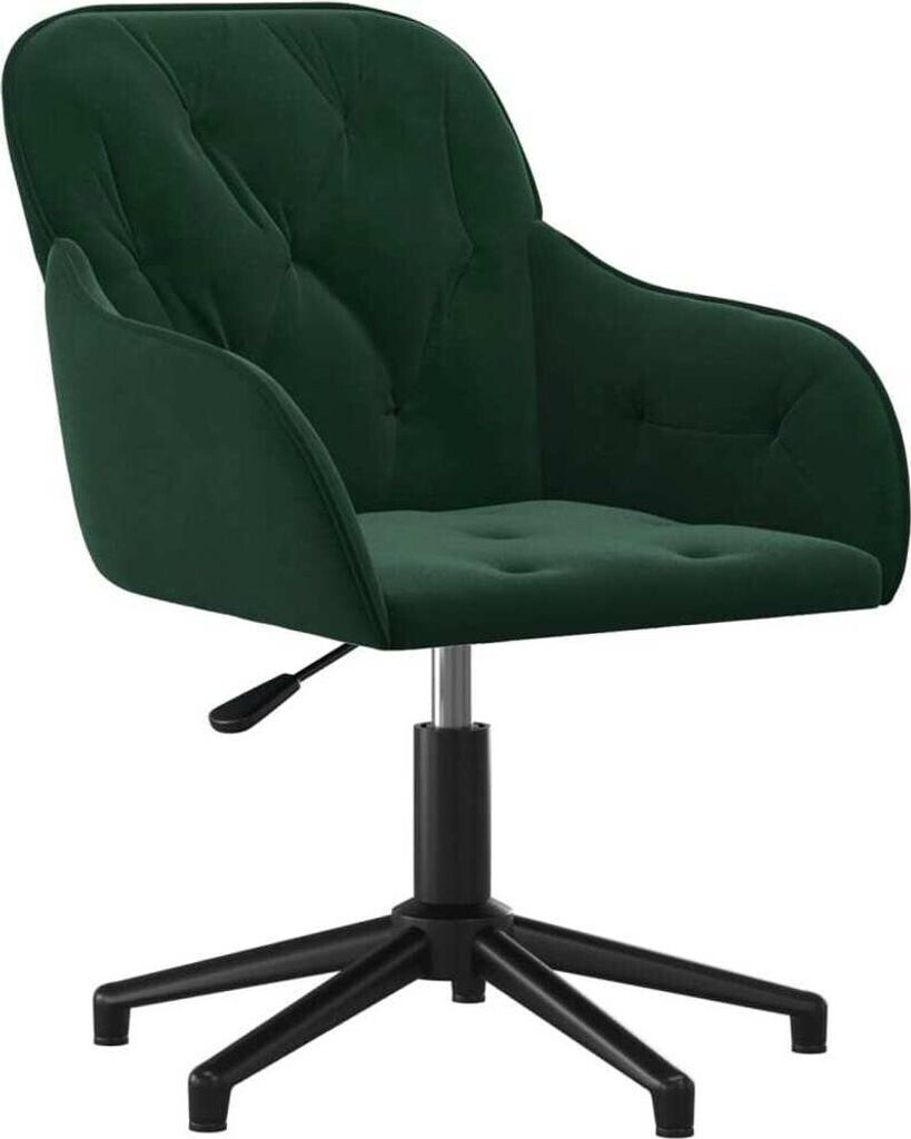 vidaXL Office chair velvet (344858) dark green