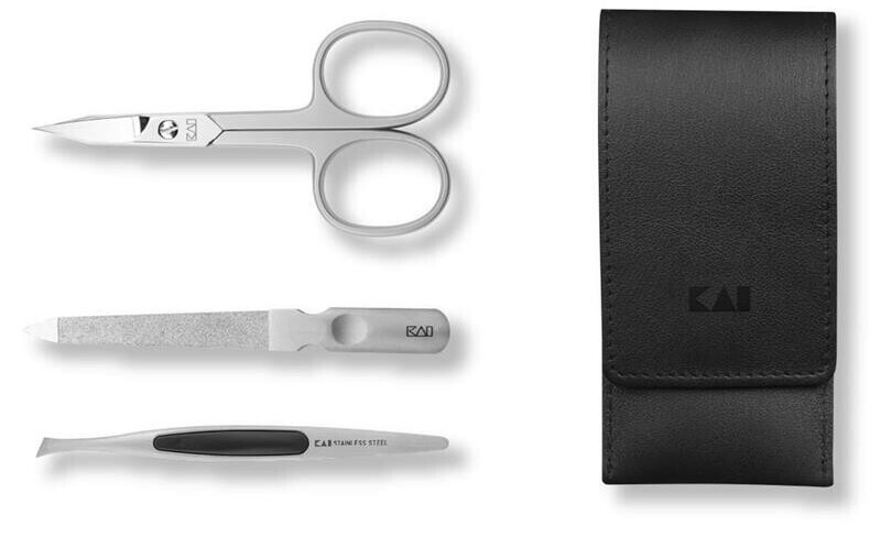Kai Beauty Care Nail care set in nappa leather case 3 pieces
