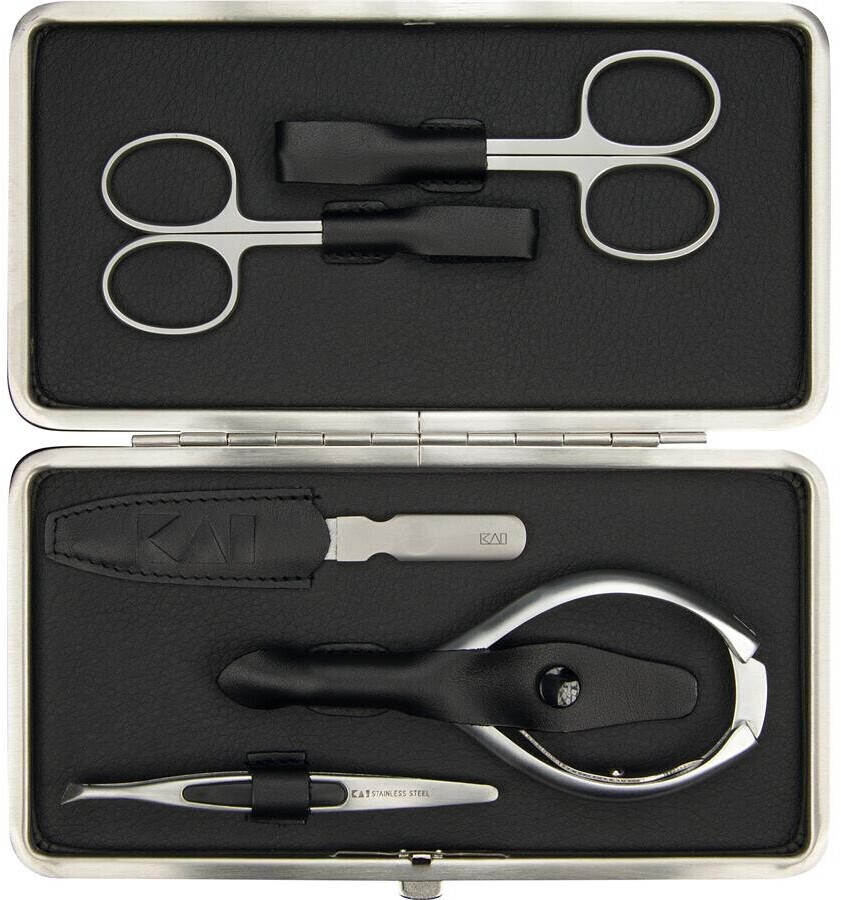 Kai Beauty Care Nail care set in nappa leather steel frame case 5 pieces