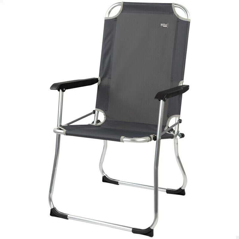 Aktive Camping Folding Aluminium Chair black (52884)