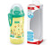 NUK First Choice+ Flexi Cup Trinklernflasche | ab 12 Monaten | auslaufsicher mit Trinkhalm | Clip und Schutzkappe | BPA-frei | 300 ml | Riesenrad (gelb)