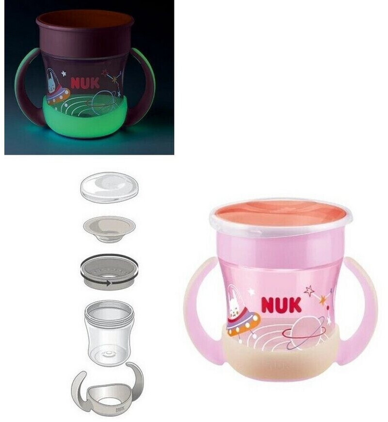 Nuk - Trinklern-Becher Mini Magic Cup 160 ml - Glow in the Dark - Blau -  Babyartikel.de