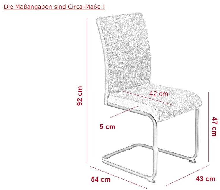 Hela 4er Set Esszimmerstühle Linn Webstoff Braun (812126) ab 236,90 € |  Preisvergleich bei