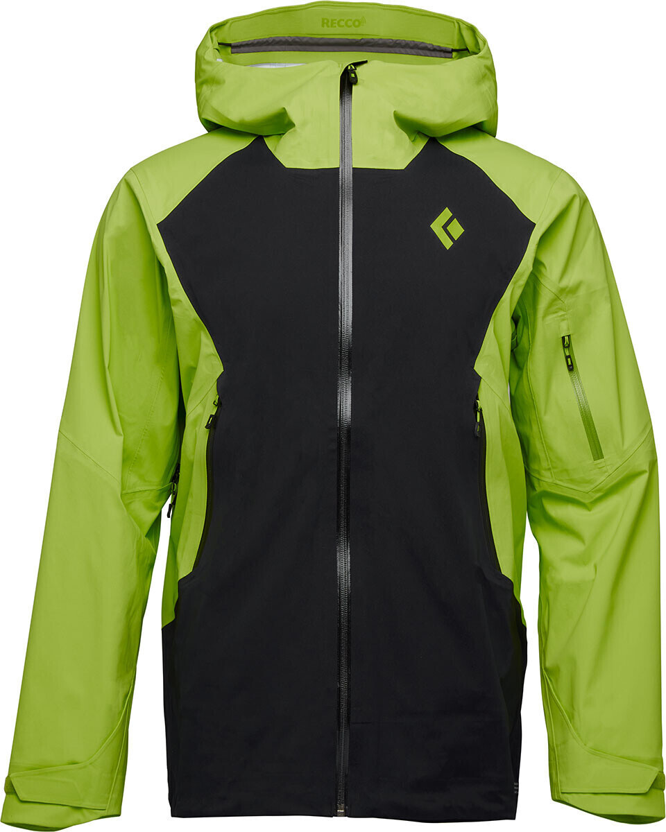 Black Diamond Men's Recon Lt Stretch Shell black/lime green