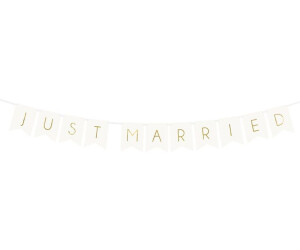 Banner Girlande Hochzeit, Motive:Just Married