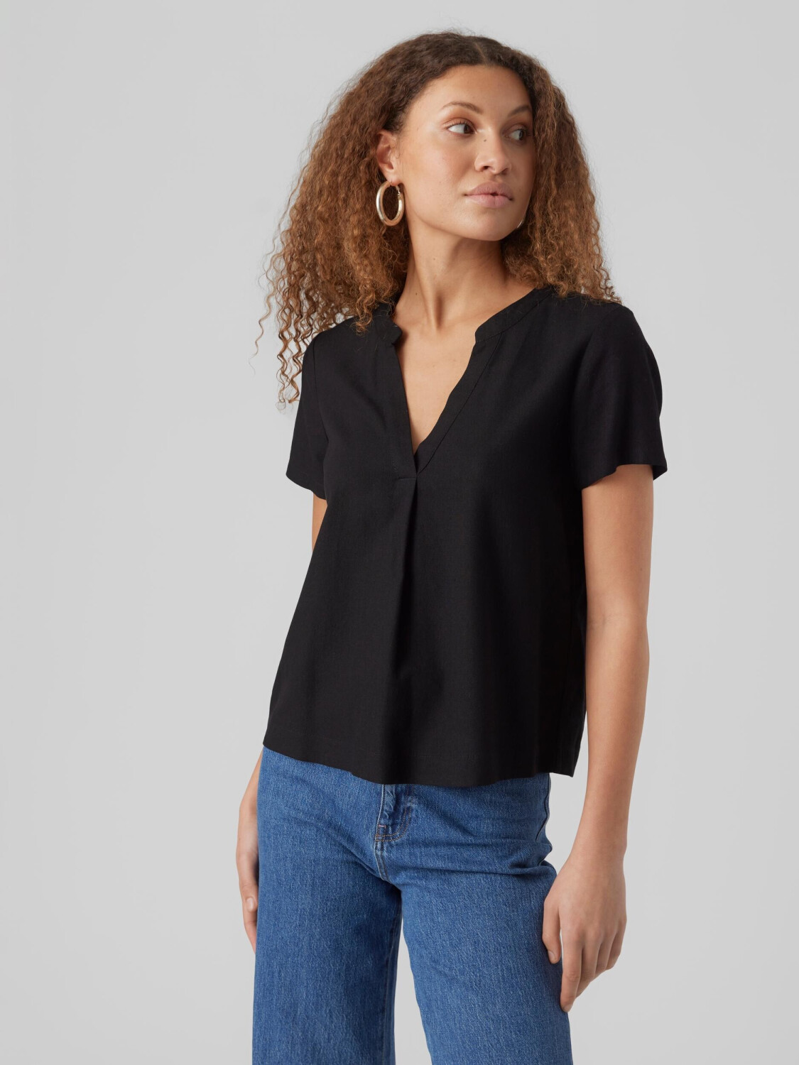 Vero Moda VMMYMILO SS TOP WVN GA (10282525-4224565) black ab 16,68 