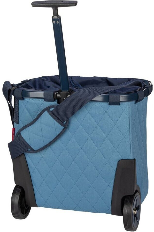 REISENTHEL Carrycruiser Frame Trolley Spesa | Carrello Pieghevole In Alluminio Con Tracolla | Colore Rhombus Olive | Unisex Adulto