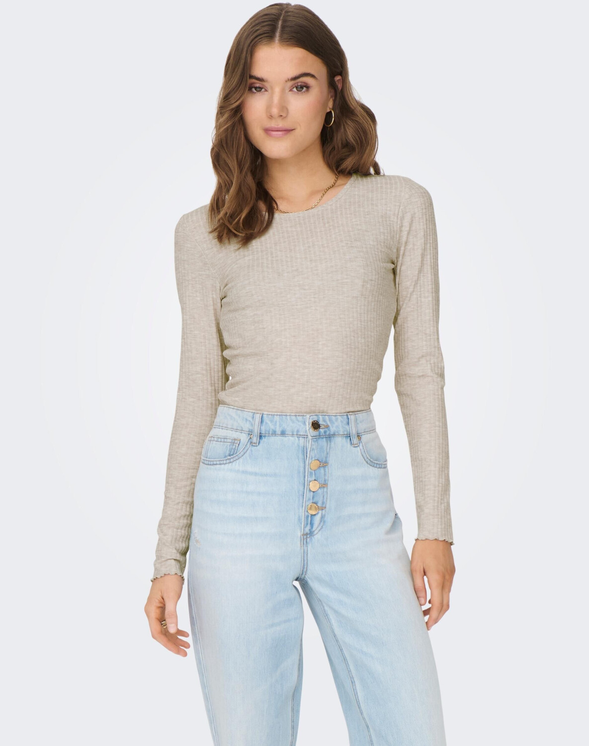 Only ONLEMMA L/S O-NECK SHORT TOP NOOS JRS (15298796-4269726 