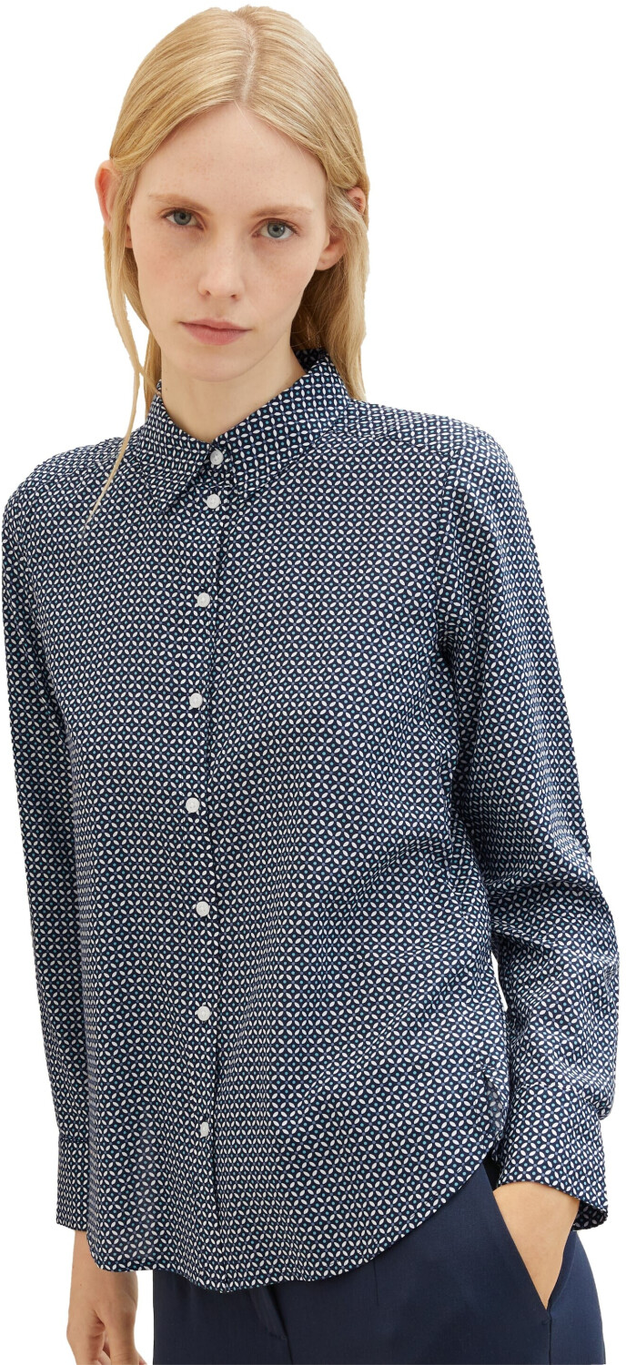 Tom Tailor Bluse mit Print (1037899-32365) navy geometrical design ab 26,99  € | Preisvergleich bei | V-Shirts