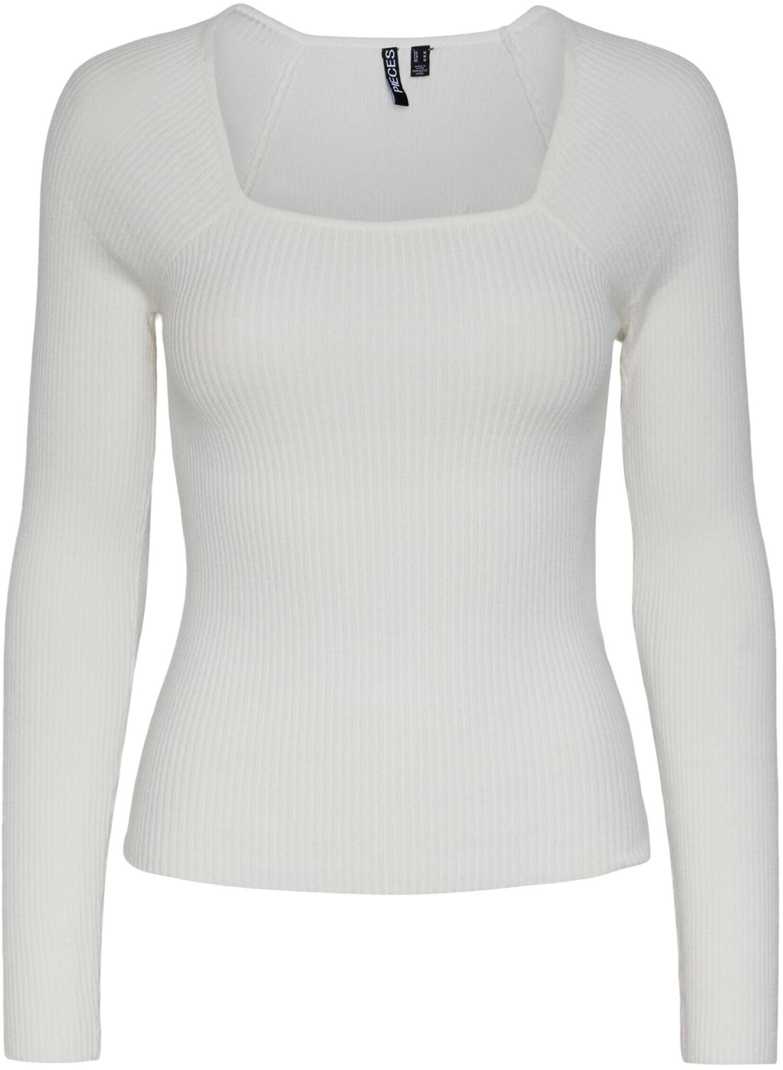 Pcbonnie Ls Square Neck Top D2 Black