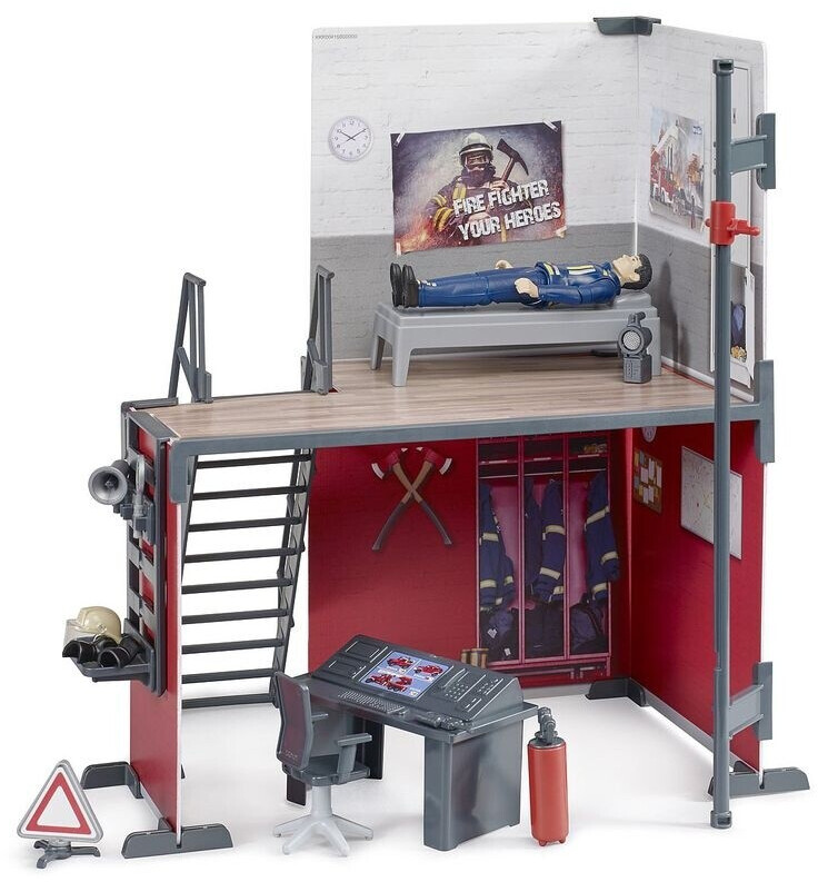 Feuerwehr-Spielkoffer 13-teilig - Tragbare Spielstation Für Kinder