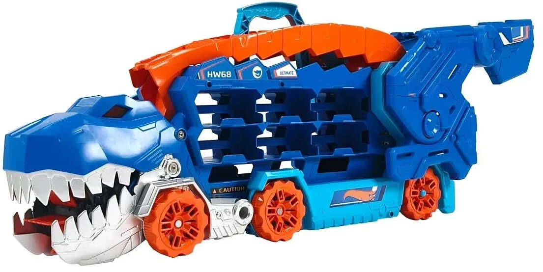 HotWheels - Super Transporter 60 mit 4 Spielzeugautos