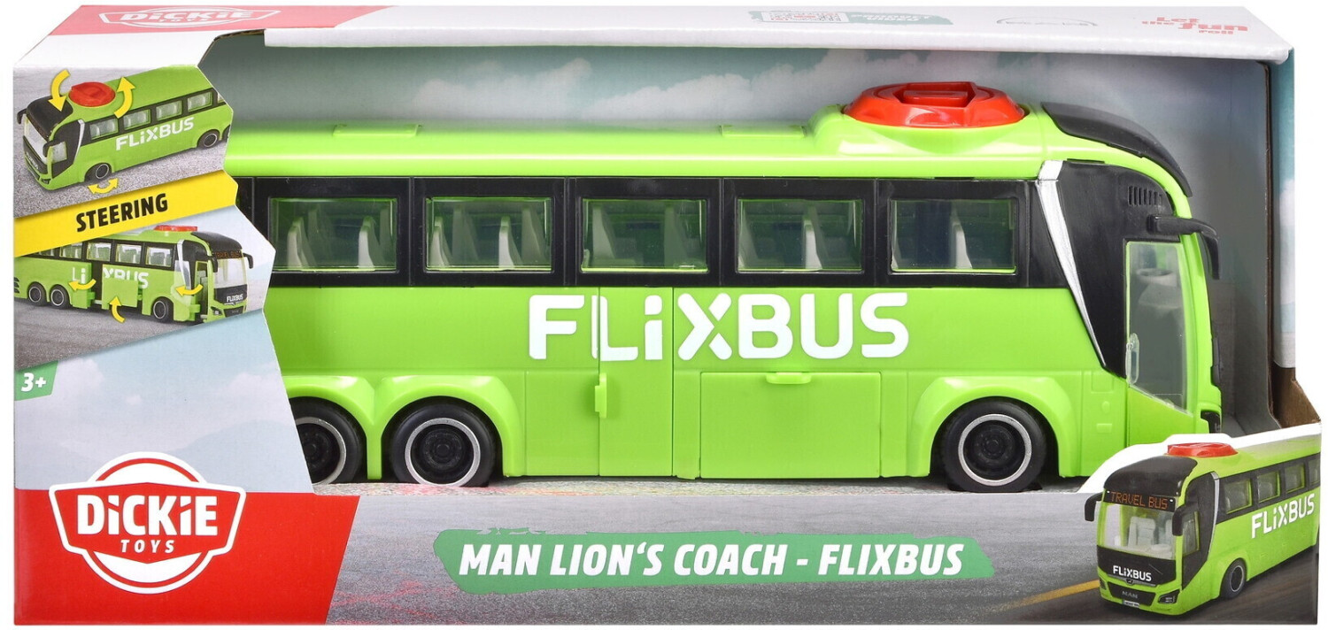Photos - Toy Car Dickie Toys  MAN Flixbus 26,5cm green 