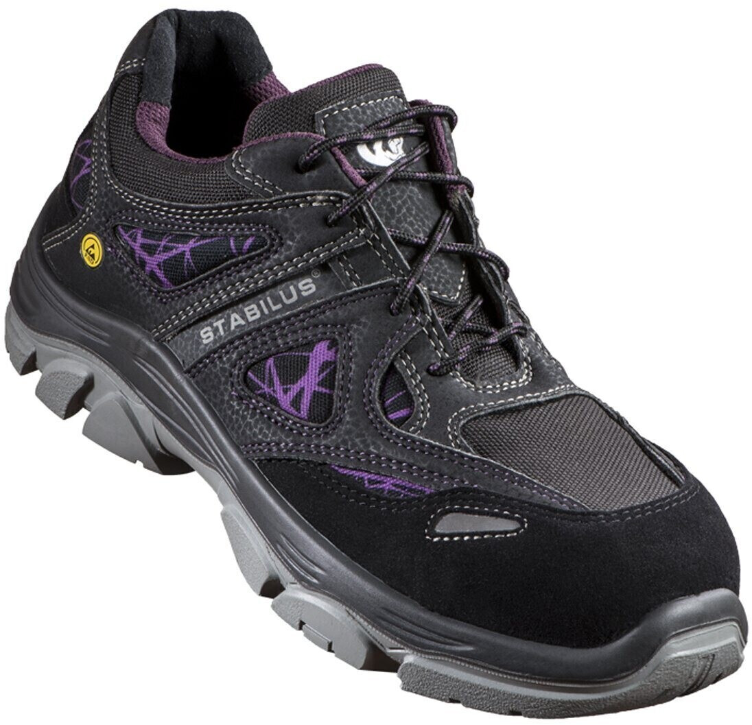 Stabilus Safety Lady dana low black/lila S1 sra ESD