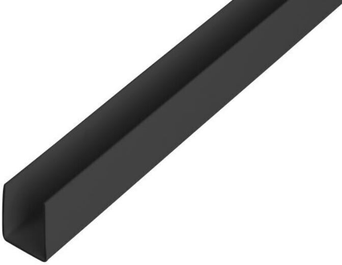 Alberts U-Profil PVC schwarz 21x10x1mm, 2,6m ab 5,97 €