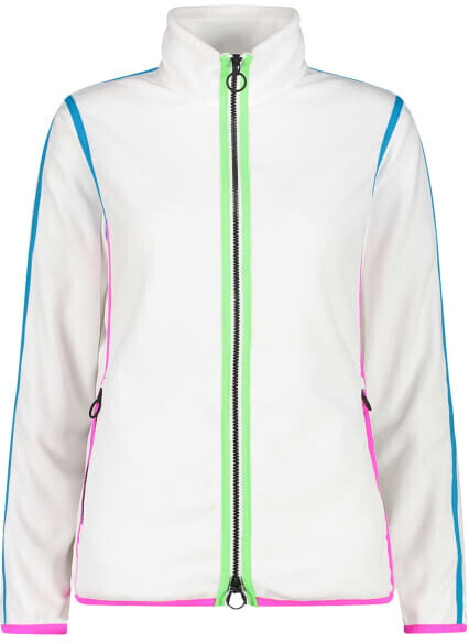 White fleece turtleneck top
