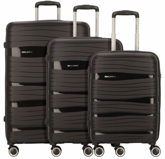 Worldpack Miami 4-Wheel-Trolley Set 3-pieces (10458)