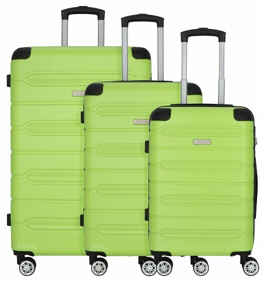 Nowi Rhodos 4-Wheel-Trolley Set 3-pieces lime (5370)